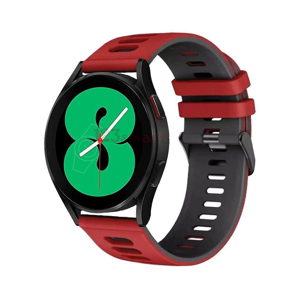 Pulseira de Silicone Esportiva para Galaxy Watch 4 -Vermelho