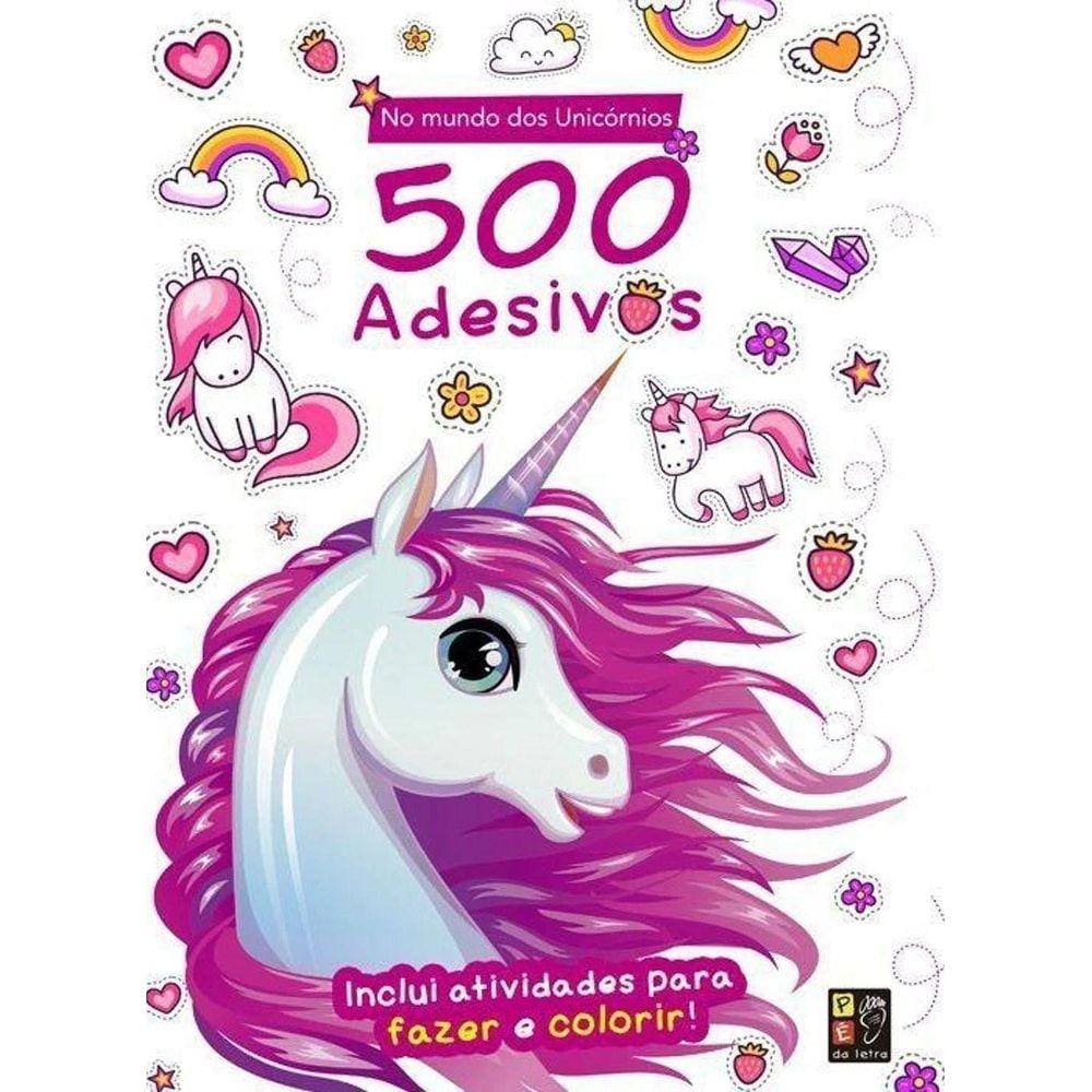 Livro: 500 Adesivos - No Mundo Dos Unicórnios