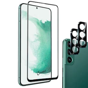 Película 5D Premium + Película Vidro Câmera Compatível com Galaxy S22 Plus