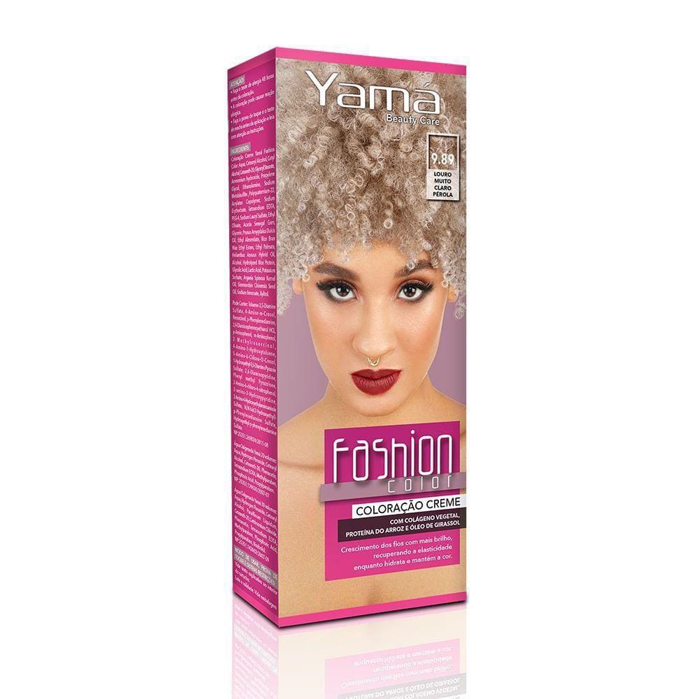 Tintura Fashion Color Beauty Care Mini 9.89 Louro Muito Claro Perola Yama