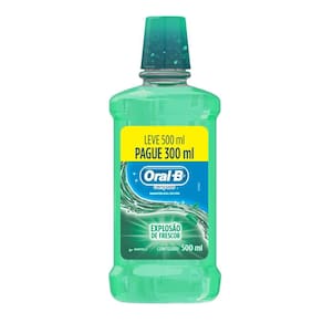 Antisséptico Bucal Oral-B Complete Hortelã Leve 500mL Pague 300mL