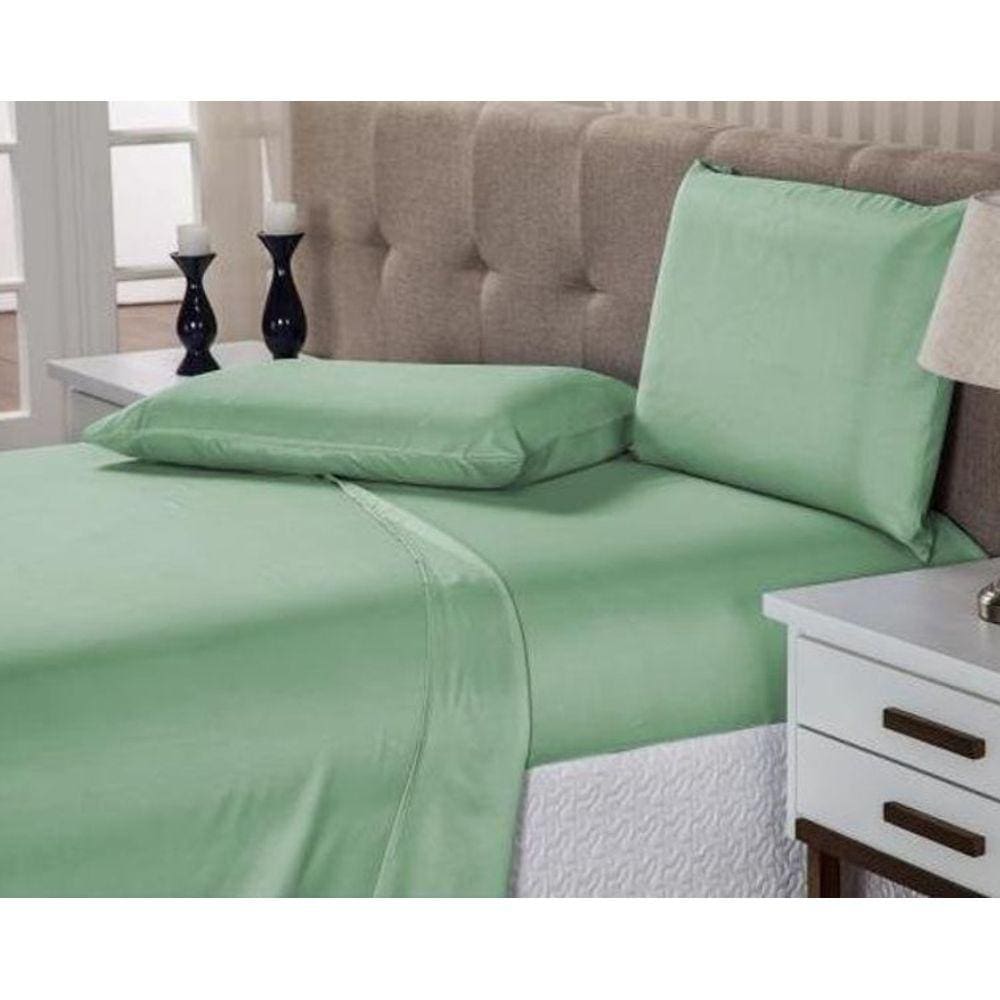 Jogo De Lençol Casal Linha Charme Para Cama Box 3 Peças Pink
