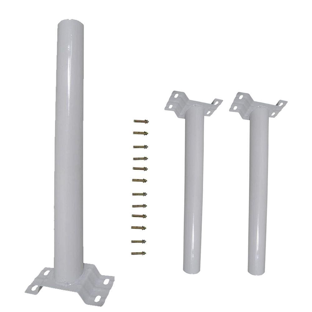 Suporte Barra para Luminaria Solar Parede  3 un Poste Rua Iluminaçao Quintal Jardins