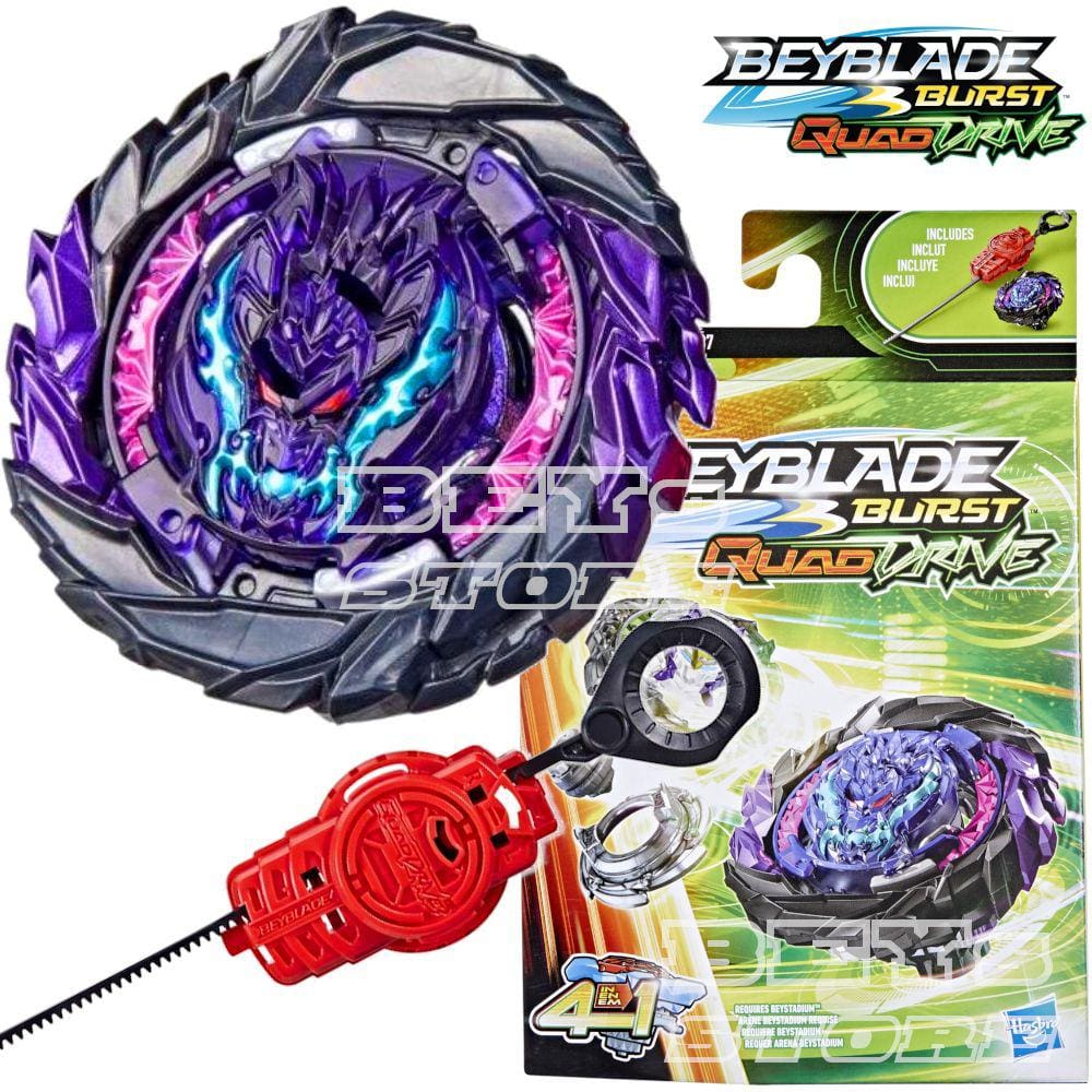 Beyblade Burst Quaddrive Pião e Lançador Cyclone Roktavor - Hasbro