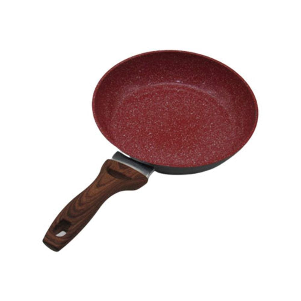 Frigideira Antiaderente Alumínio 3mm Revestimento Cerâmica Vermelha Cabo Soft Touch Duralar Ecocook