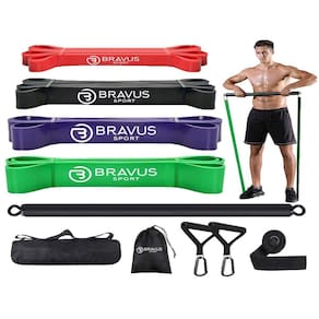 Mega Kit 4 Super Bands Com Alças De Mão, Âncora De Porta
