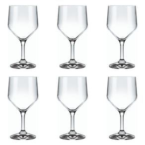 Jogo de Taças Vinho Agua Vidro Nadir 300ml - Kit 6 un