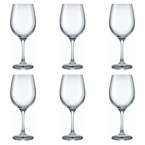 Jogo Taça de Vinho Tinto Vidro Nadir 490ml - Kit 6 Unidades