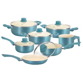 Jogo De Panelas 7 Peças Casa Ambiente Genebra AL039 Azul
