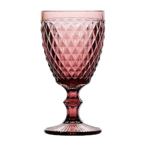 Jogo de Taças 06 Peças Bico de Abacaxi Lilas 260ml - Lyor
