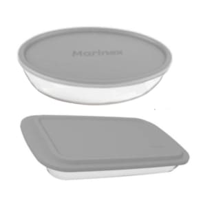 Conjunto De Refratário Marinex Com Tampa 2 Peças