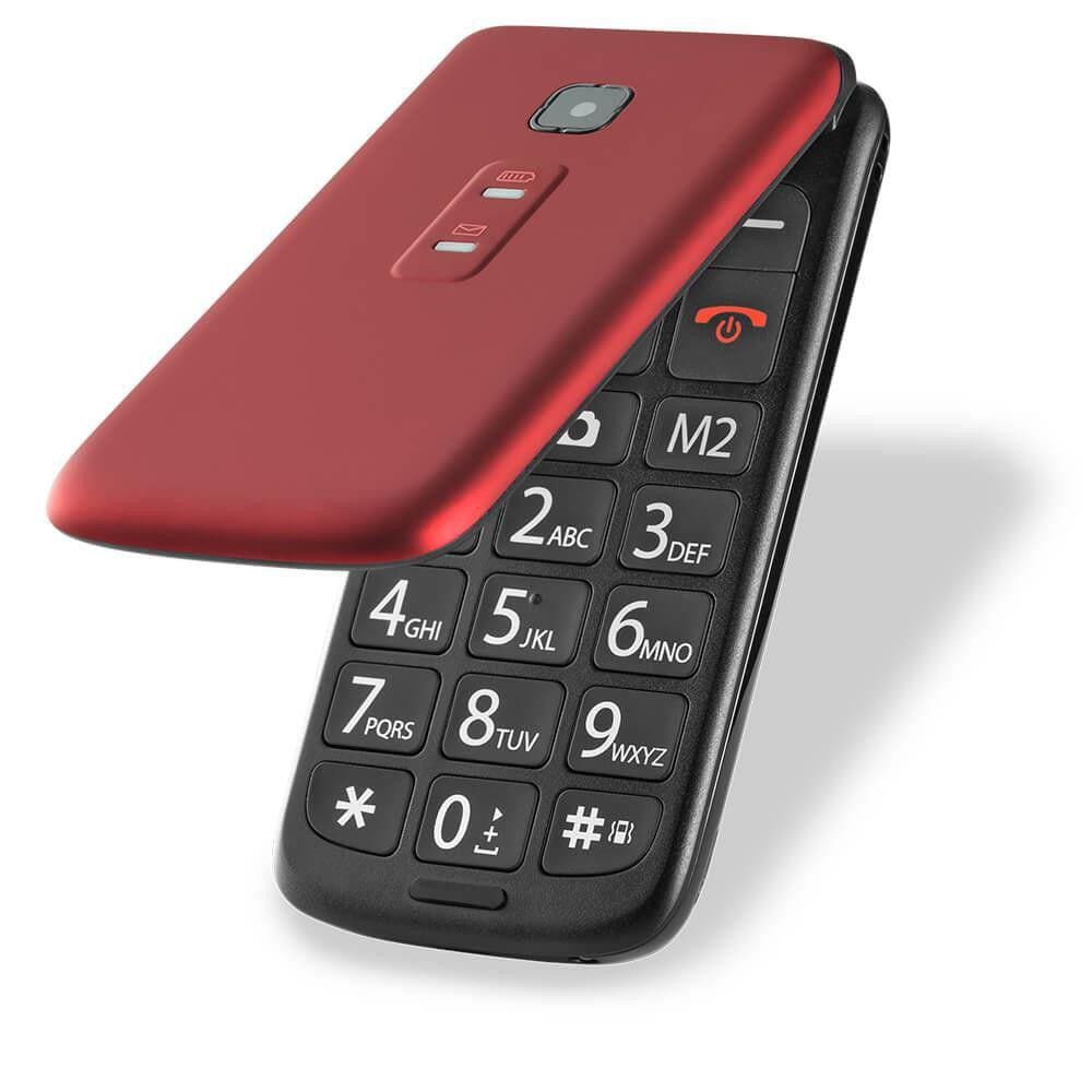 Celular Flip Vita Multilaser Dual Chip e Mp3 - Vermelho - P9021