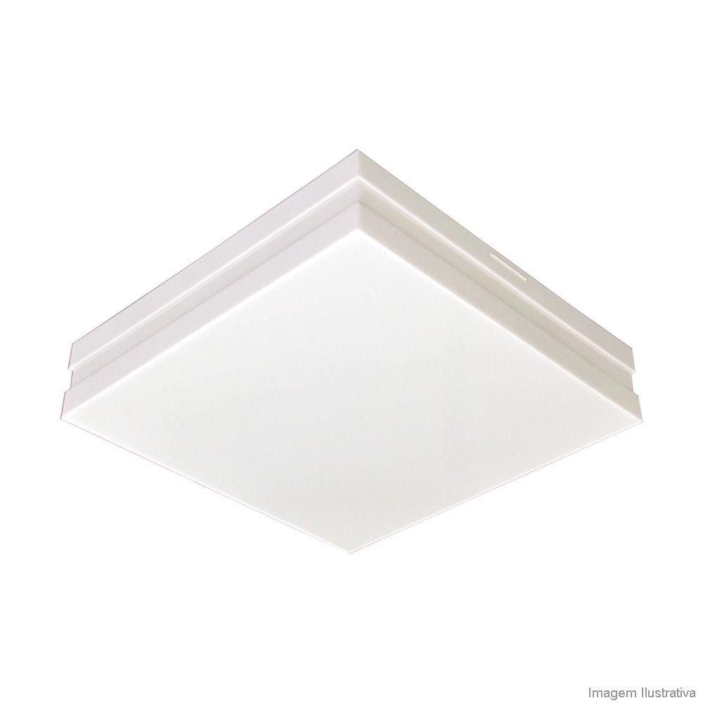 Plafon Bilbao Branco p/6 Lâmpadas 20W 50x50cm Tualux