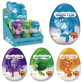Geleinha Slime / Gelele Ovo Surpresa Fundo Do Mar Colors 98G