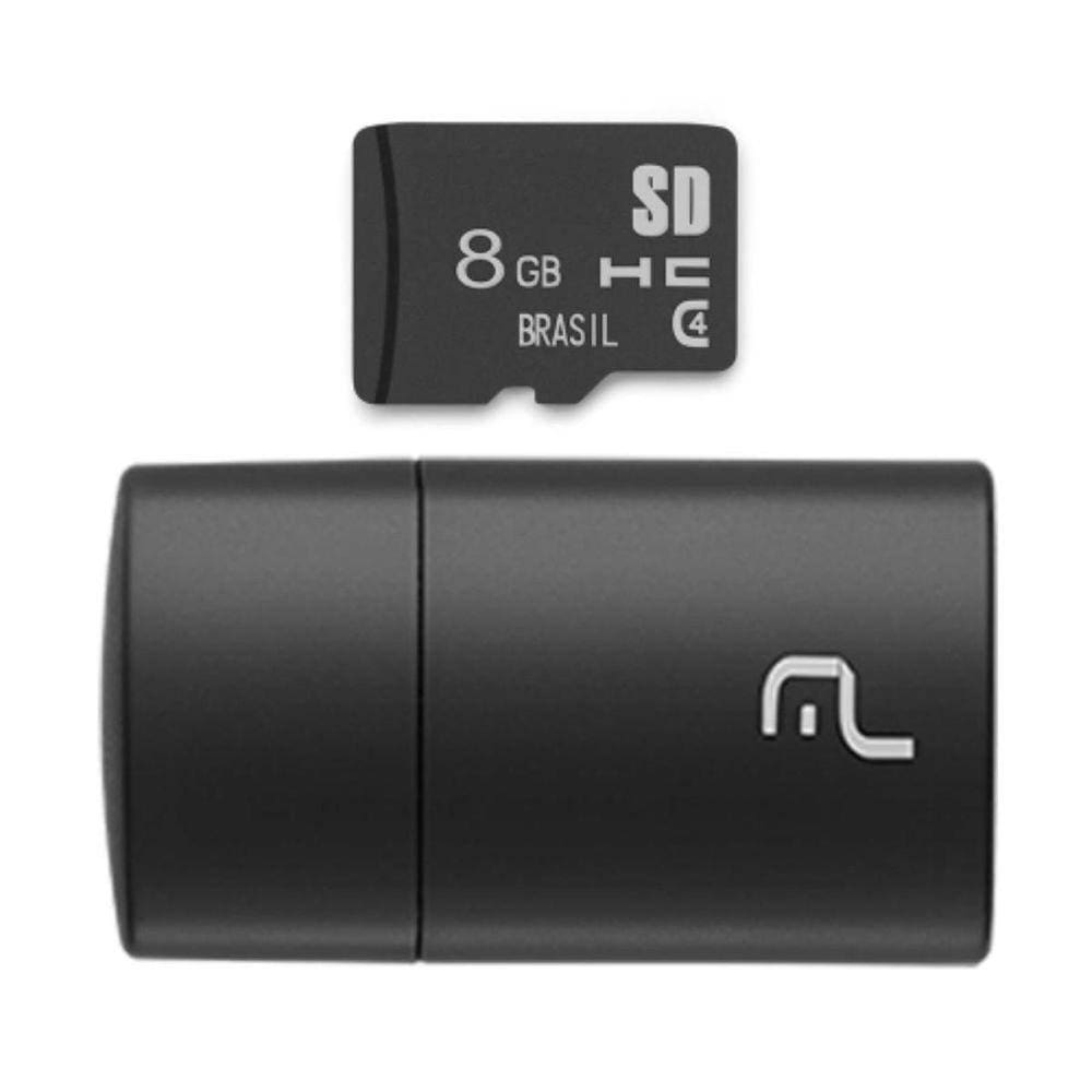 Leitor Usb 8gb Com Uma Capacidade Excelente Mc161 Multilaser