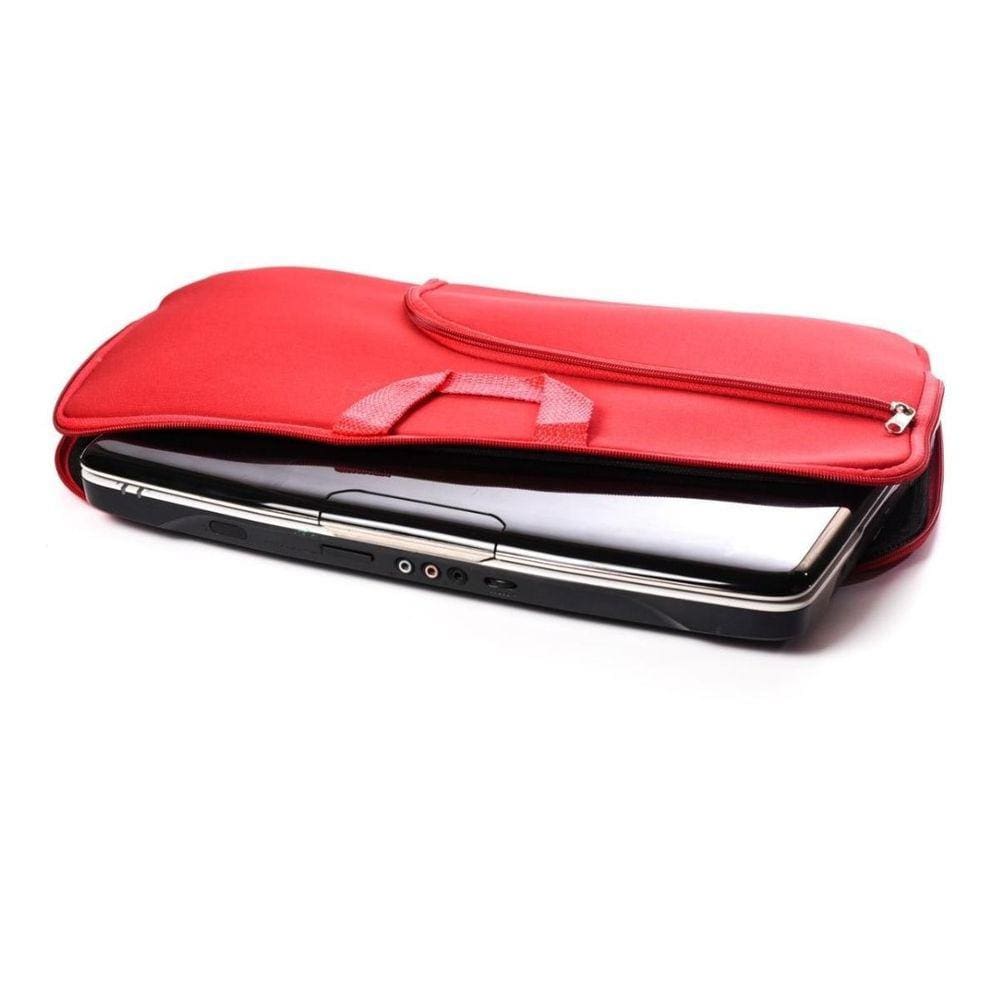Capa Case Pasta Notebook Com Bolso 17 Polegadas Vermelha