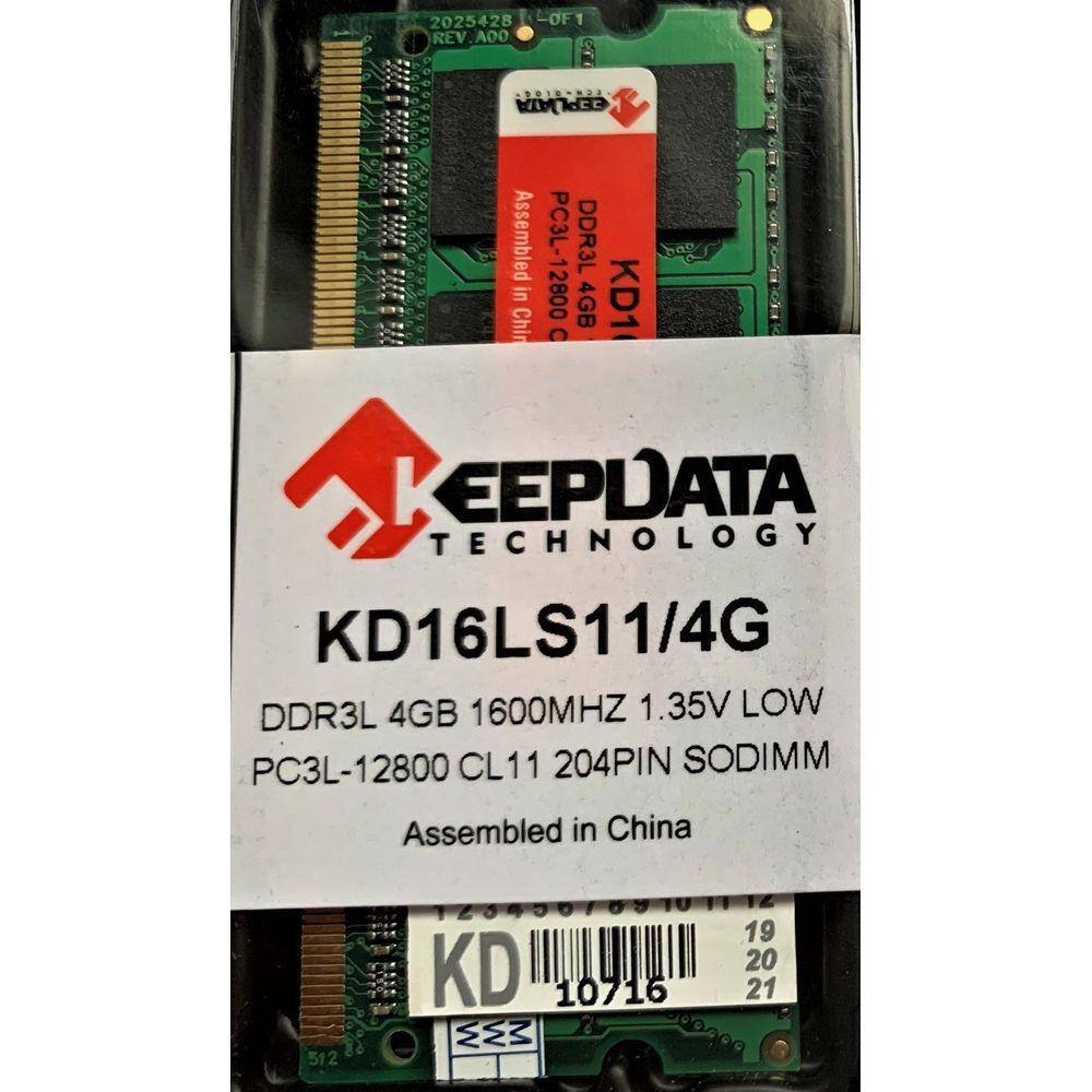 Memória RAM PARA NOTEBOOK DDR3L 4GB 1600MHz PC3L-12800 204 Pinos SODIMM