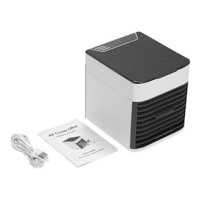 Mini Ar Condicionado Portátil Arctic Umidificador Luz Led Nf