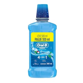 Antisséptico Bucal Oral-B Complete Menta Leve 500mL e Pague 300mL