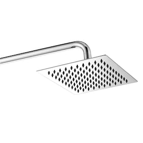 Chuveiro Ducha Inox Quadrado 20x20 Cromado Banheiro Area Externa Piscina