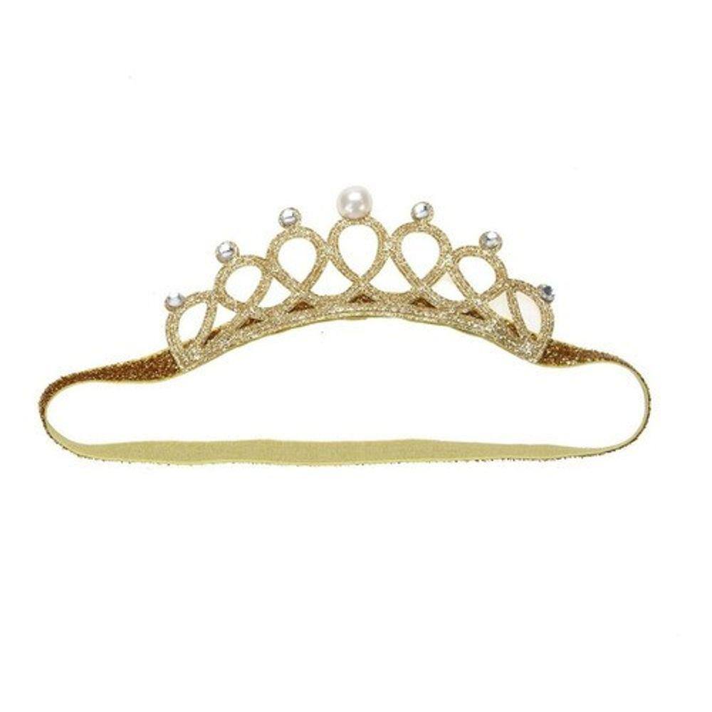 Coroa Tiara Elástica Princesa Infantil Enfeite De Cabeça