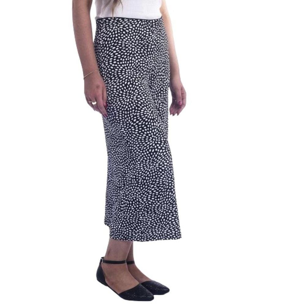 Calça Feminina Pantalon Cintura Alta Estampada Hering
