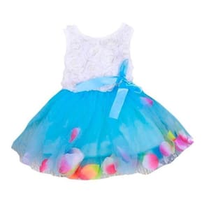 Vestido Tutu Balé Meninas Tule Petalas De Flores