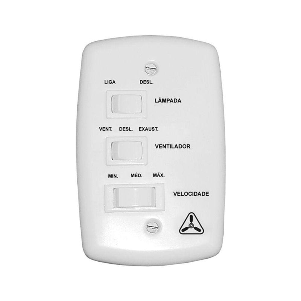 Interruptor para Ventilador Venti-Delta com 3 Velocidades