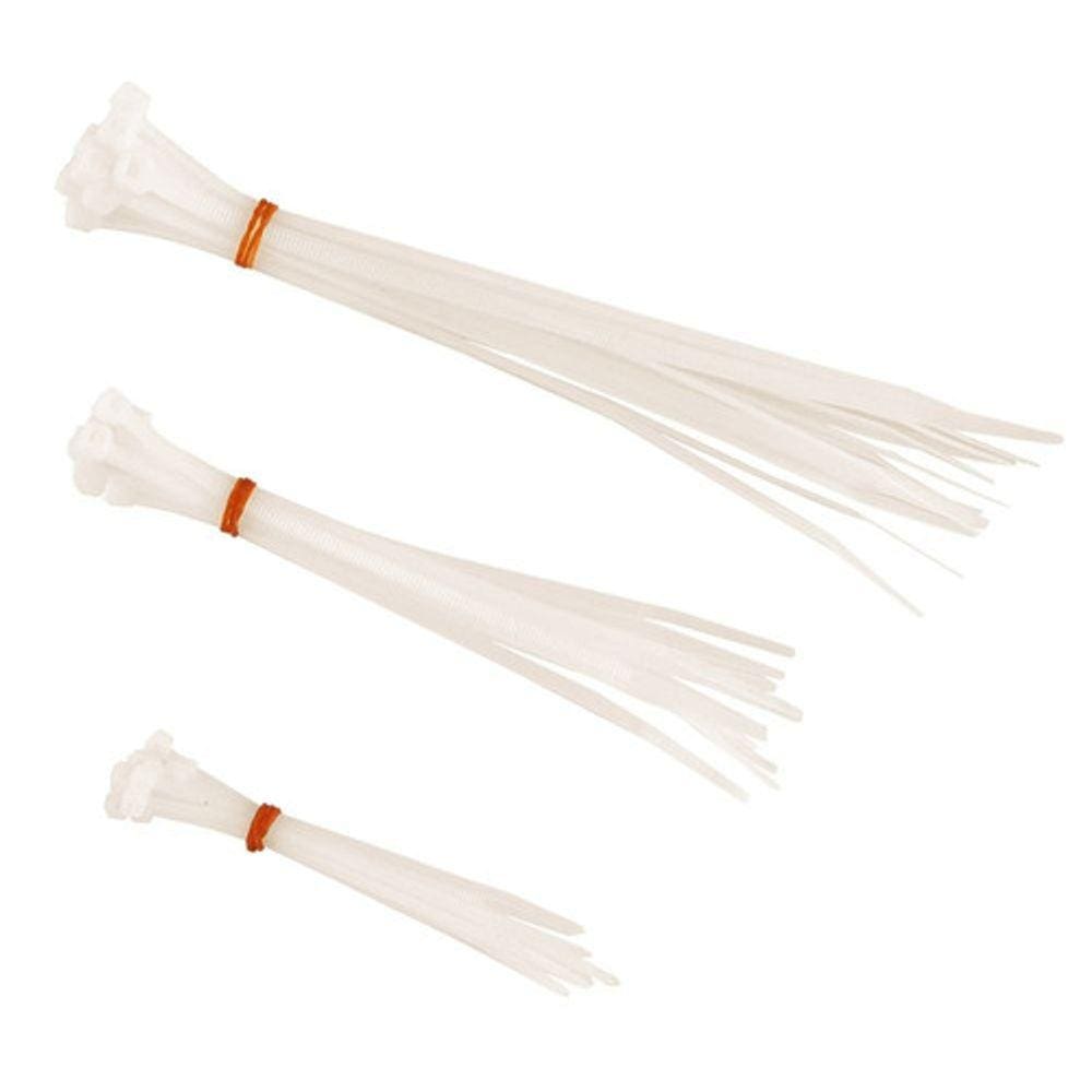 Abraçadeiras Nylon 3 Tamanhos Branco