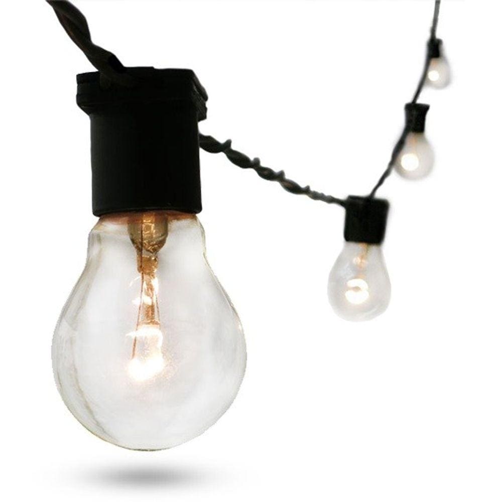 Varal de Luz Festao 20m Preto com 20 Soquetes E27 Starlux