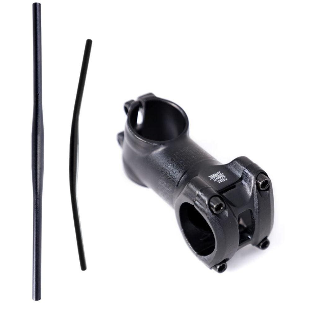 Guidão Reto Mtb 740mm e Mesa Suporte 70mm 17 Graus de Inclinação Alumínio Tsw Quest
