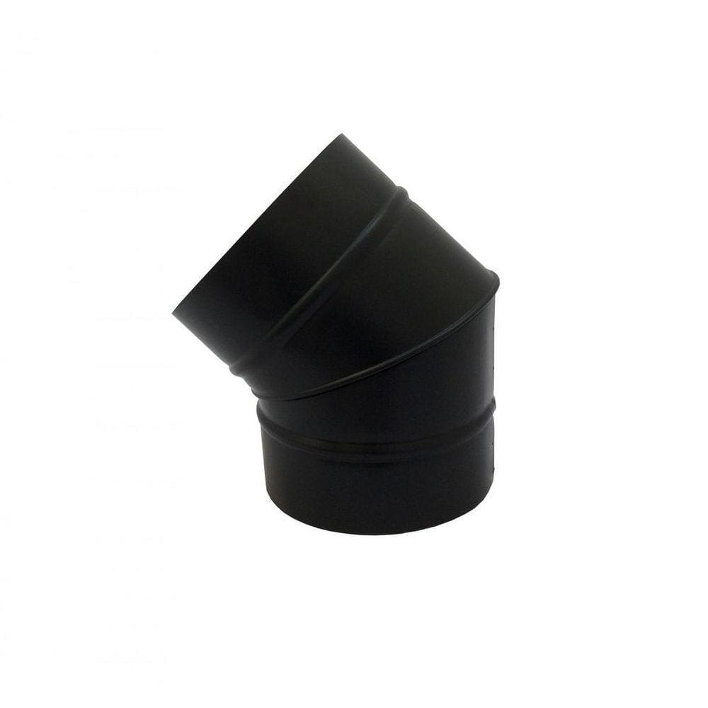 Curva 45° Preta De 250 Mm De Diâmetro