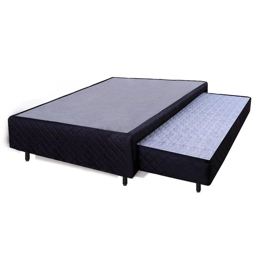 Cama Box Casal Com Colchão Auxiliar De Espuma D28 Acolchoes