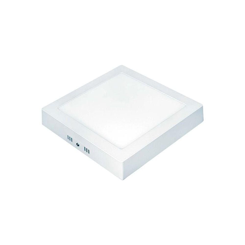 Painel de Led Taschibra Quadrado Lux de Sobrepor 12W 6500K Luz Branca Bivolt