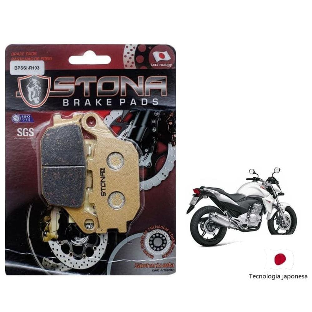 Pastilha freio traseira ST Sinterizada CB 300 C/ ABS 2011