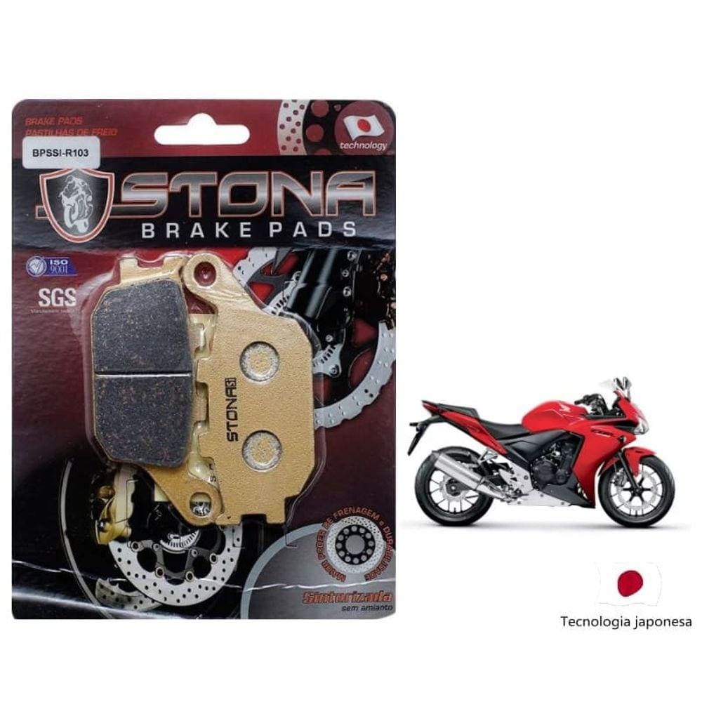 Pastilha freio traseira Stona Sinterizada CBR 500 2013...