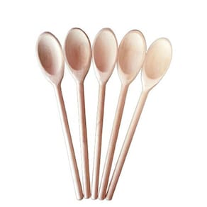 Colher de pau 30 cm kit com 5 peças