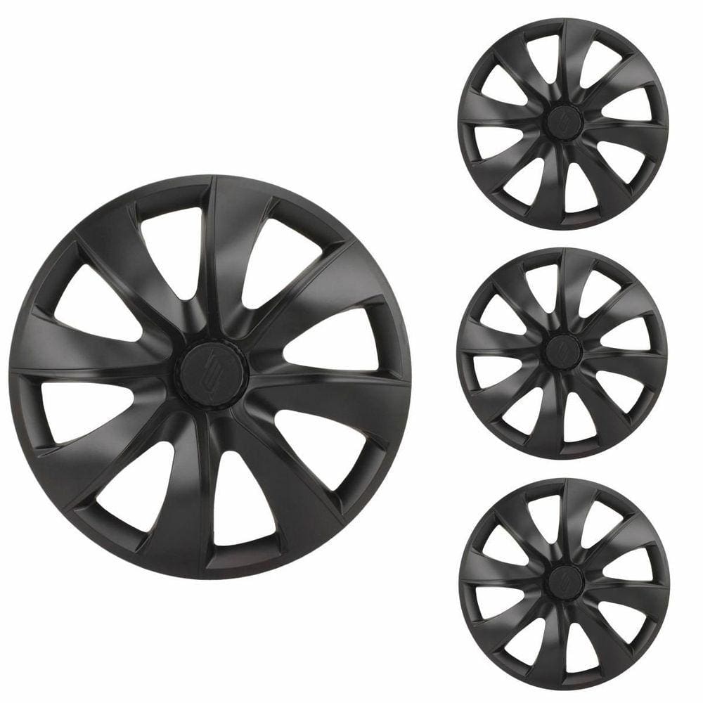 Jogo Calota Aro 14 Prime Fosc Black Esportiva Universal - Elitte Preto Fosco
