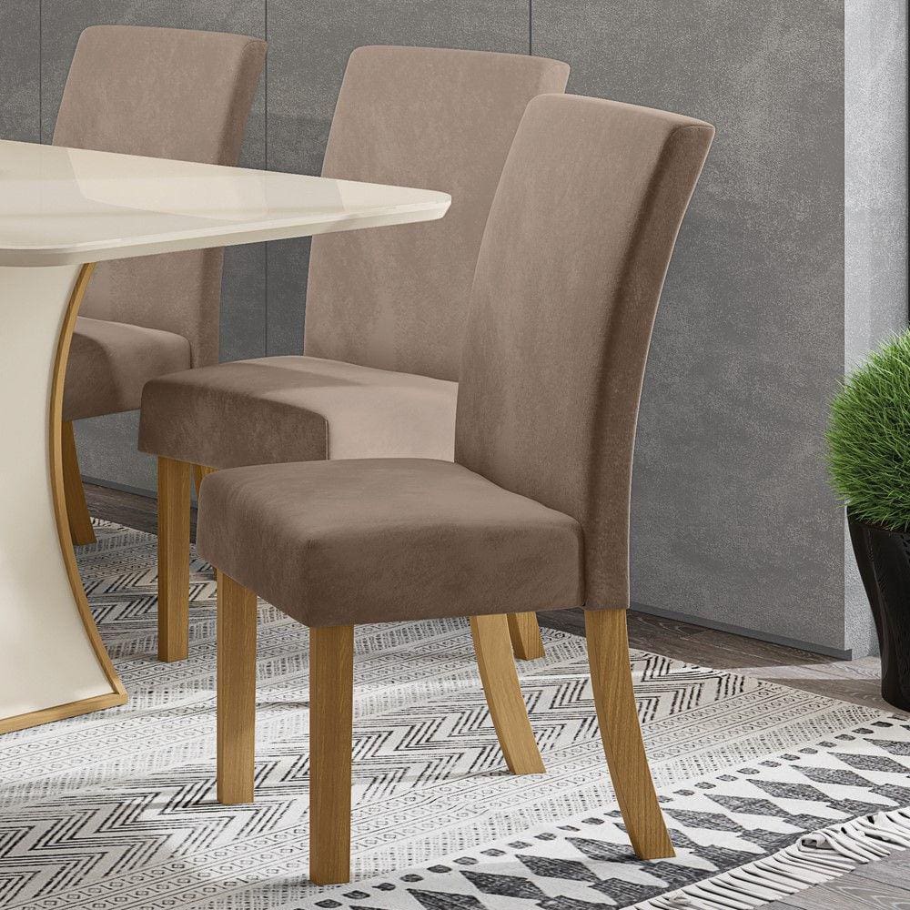 Conjunto 02 Cadeiras Estofadas Luna Henn