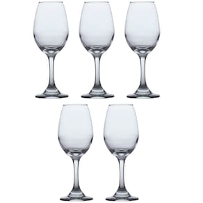 Conjunto 5 Taças de Vidro 318ml VINHO TINTO ÁGUA Cristal