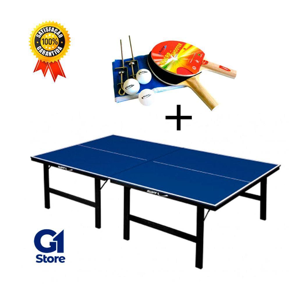 Mesa De Ping Pong Dobrável com Rodízio MDP15mm Klopf 1007