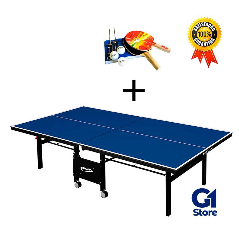 Tênis De Mesa Oficial Ping Pong MDF 15mm Luxo Procópio - Azul