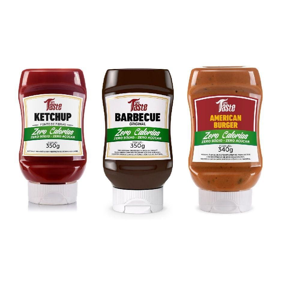 Kit Ketchup + Barbecue + American Burger - Mrs Taste