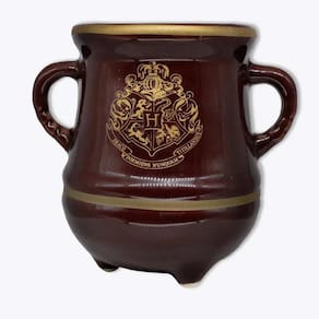 Caneca Formato 3D 350Ml Pocao Hogwarts Dourada
