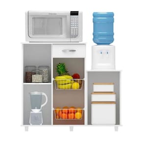 Fruteira Para Cozinha Diva 2 Portas E 1 Gaveta Notável Branco
