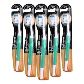 Kit 5 Escova Dental Média Johnson`s Reach Access 40 Grande