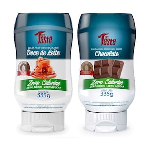 Calda Doce de Leite + Calda Chocolate (Sem Açúcar) Mrs Taste - 335g