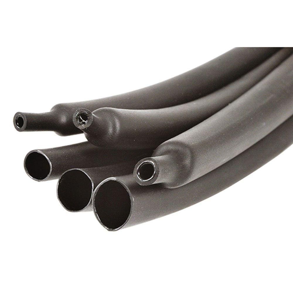 Termo Retrátil 3:1 Adesivado Com Cola 3/16 (4,8mm) - Preto - 5mts