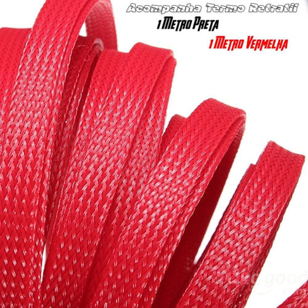 Malha Expansivel Expansiva Nautica 8mm Vermelha 10 Mtrs