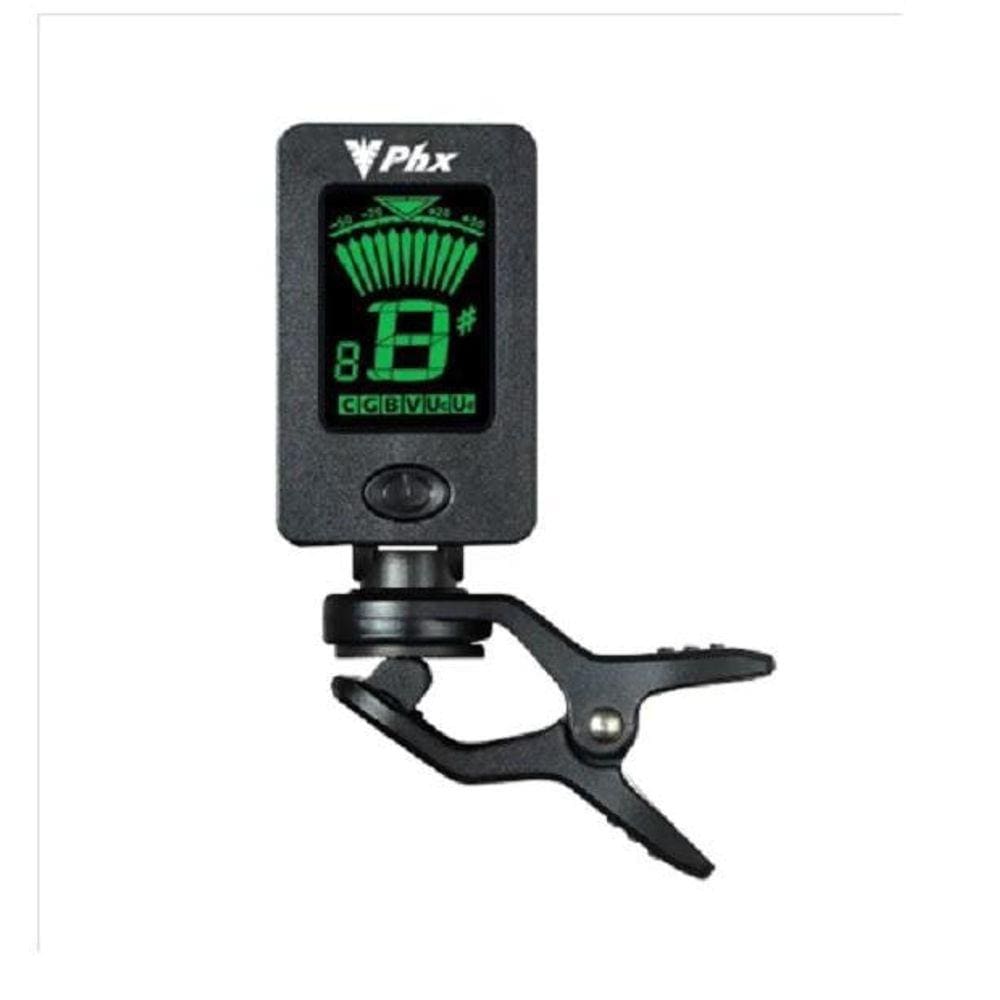 Afinador Cromático Clip Phx Ft-18 Preto